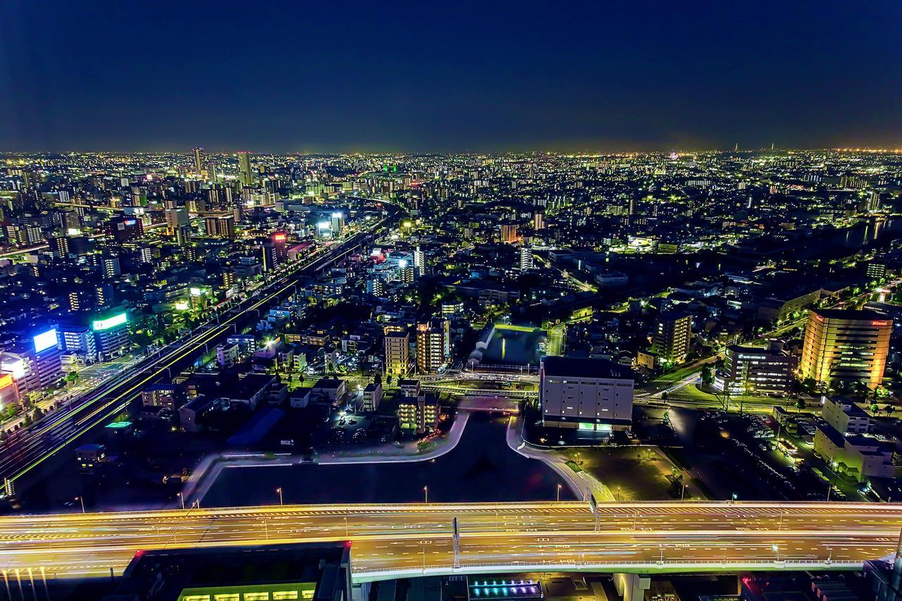 Nagoya Prince Hotel Sky Tower Kültér fotó View of the city from the 30th floor of the hotel