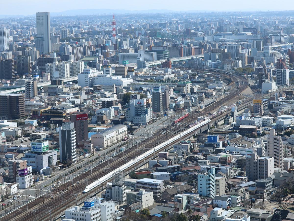 Nagoya Prince Hotel Sky Tower Kültér fotó The Shinkansen in Nagoya